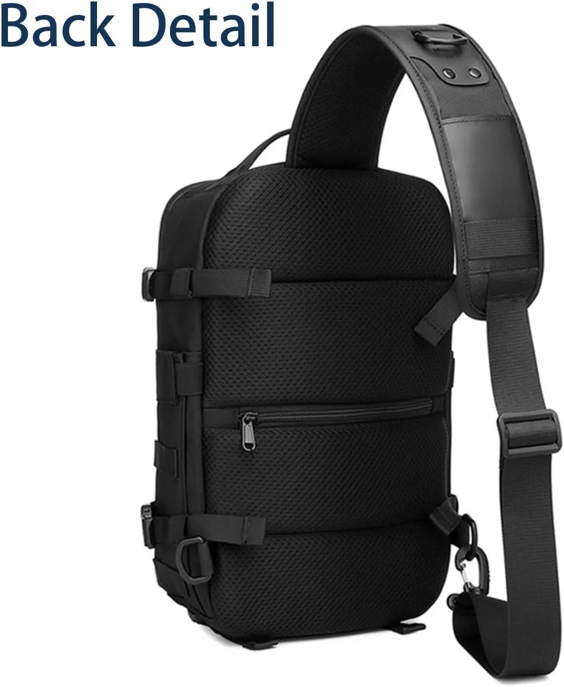 Cosmos Explorer Sling Bag, Anti Theft Tactical Sling Backpack, for Outdoor Hiking (black color)
