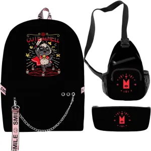 Cult Of The Lamb Backpack Oxford Bag Game Backpack Casual Bag High Capacity Bags (Suit 2)