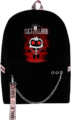 Cult Of The Lamb Merch Women Men Multipurpose Bag Cosplay Backpack Casual Fashion Daypack (Backpack 2)