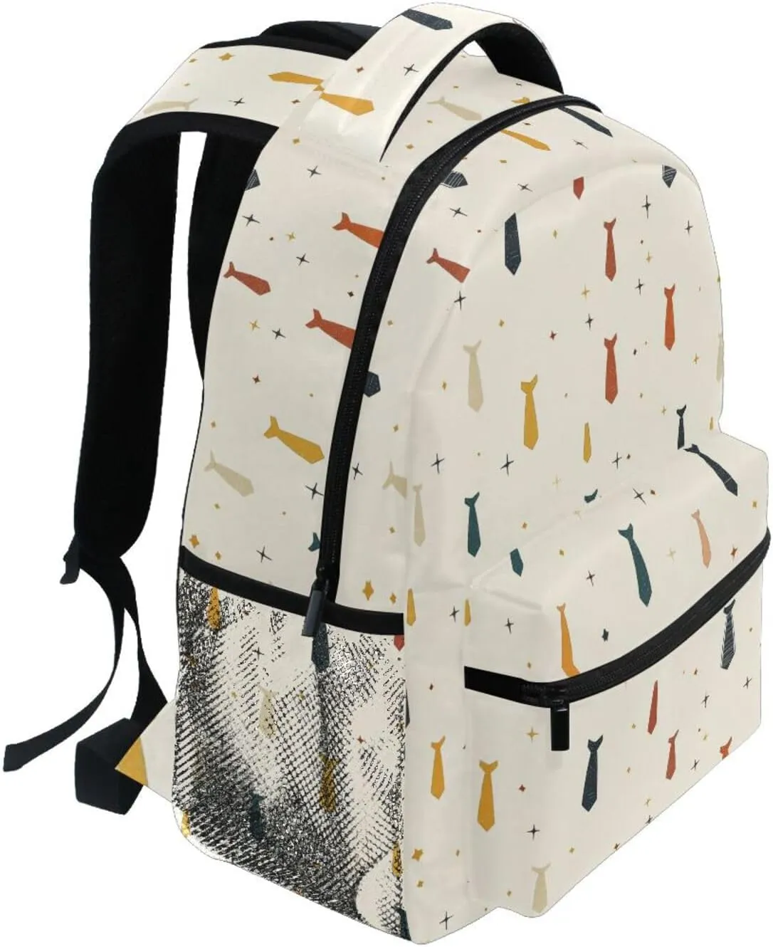 Cute Backpack for Men and Women Waterproof Laptop Bag with Chest Strap for Travel Trip Tie Father's Day