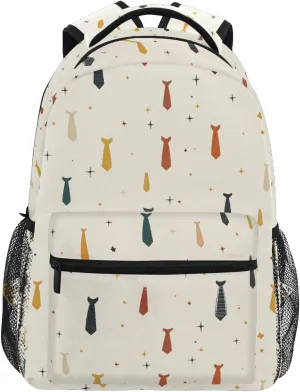 Cute Backpack for Men and Women Waterproof Laptop Bag with Chest Strap for Travel Trip Tie Father's Day