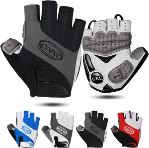 CXWXC Cycling Gloves for Men Women - Breathable Gel Road Mountain Bike Riding Gloves - Anti-Slip Bike Glove for Fitness Cycling Training Outdoor Sports