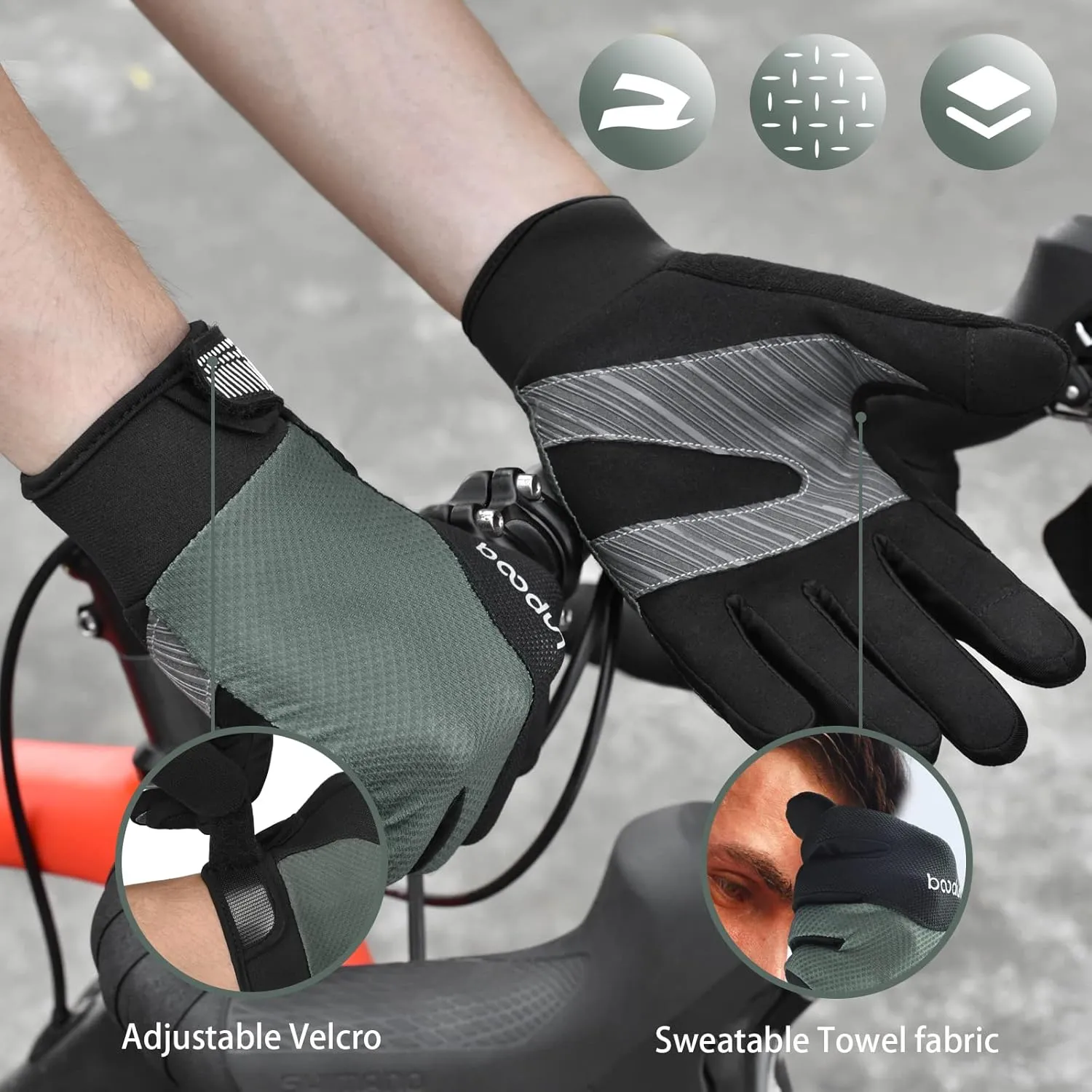 Cycling Gloves Bike Gloves, Breathable Lightweight Biking Gloves for Riding, Walking, Cycling, Running and Driving