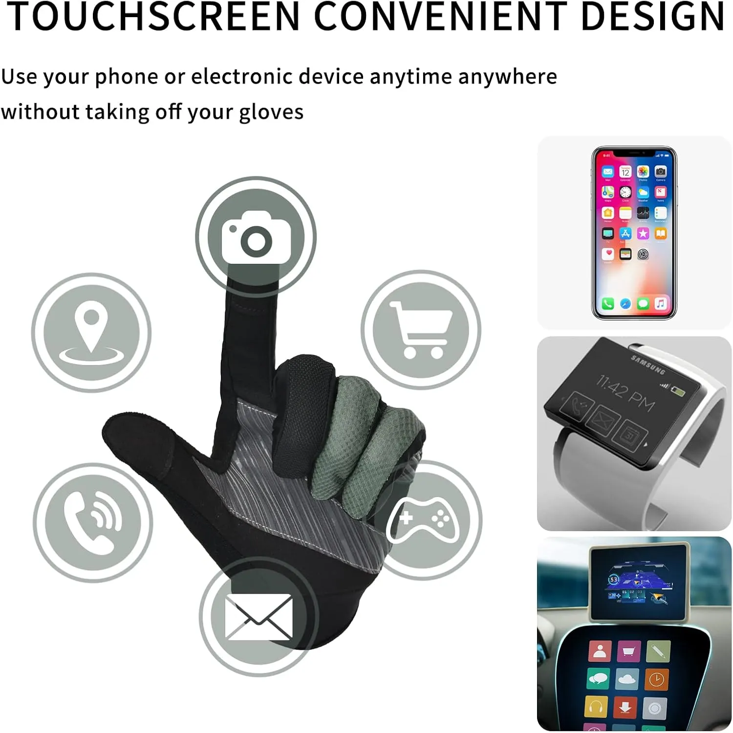 Cycling Gloves Bike Gloves, Breathable Lightweight Biking Gloves for Riding, Walking, Cycling, Running and Driving