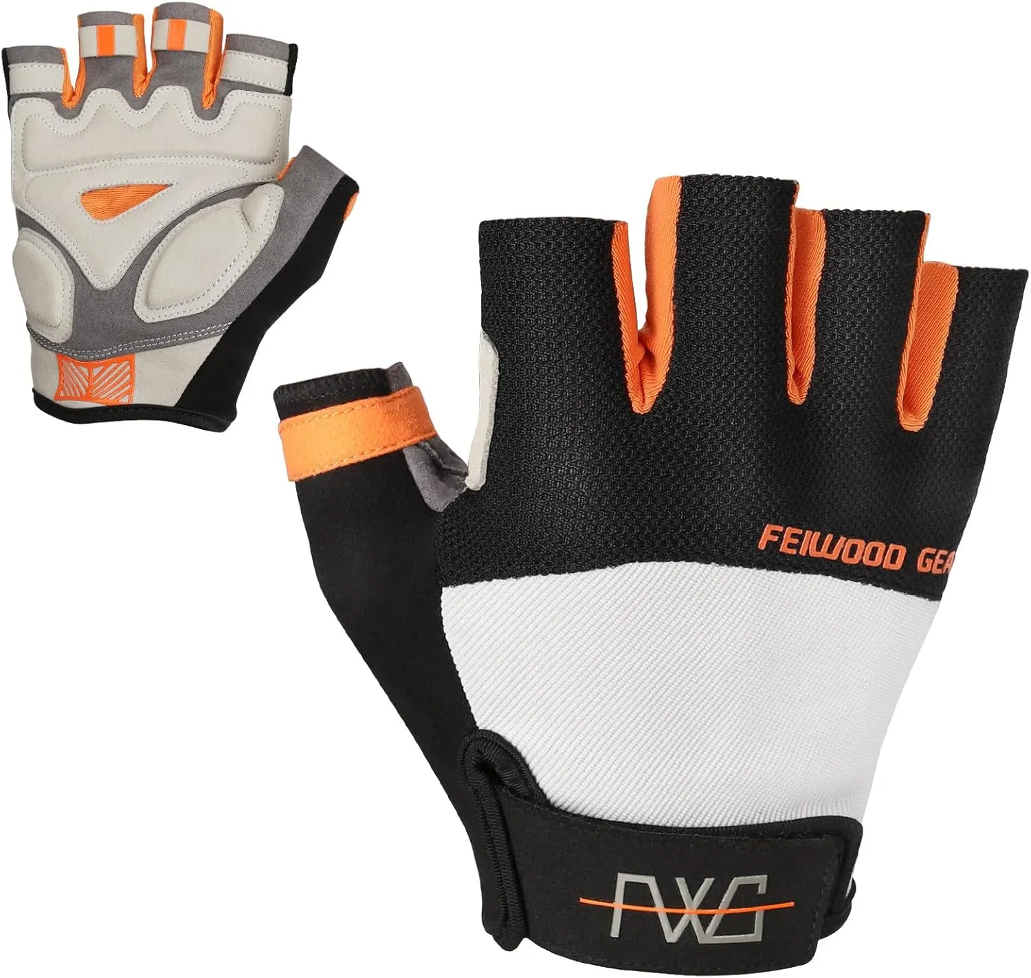 Cycling Gloves Elastic Half Finger Bicycle Gloves Anti-Slip Shock Absorbing Padded MTB/Road Biking Gloves for Men/Women