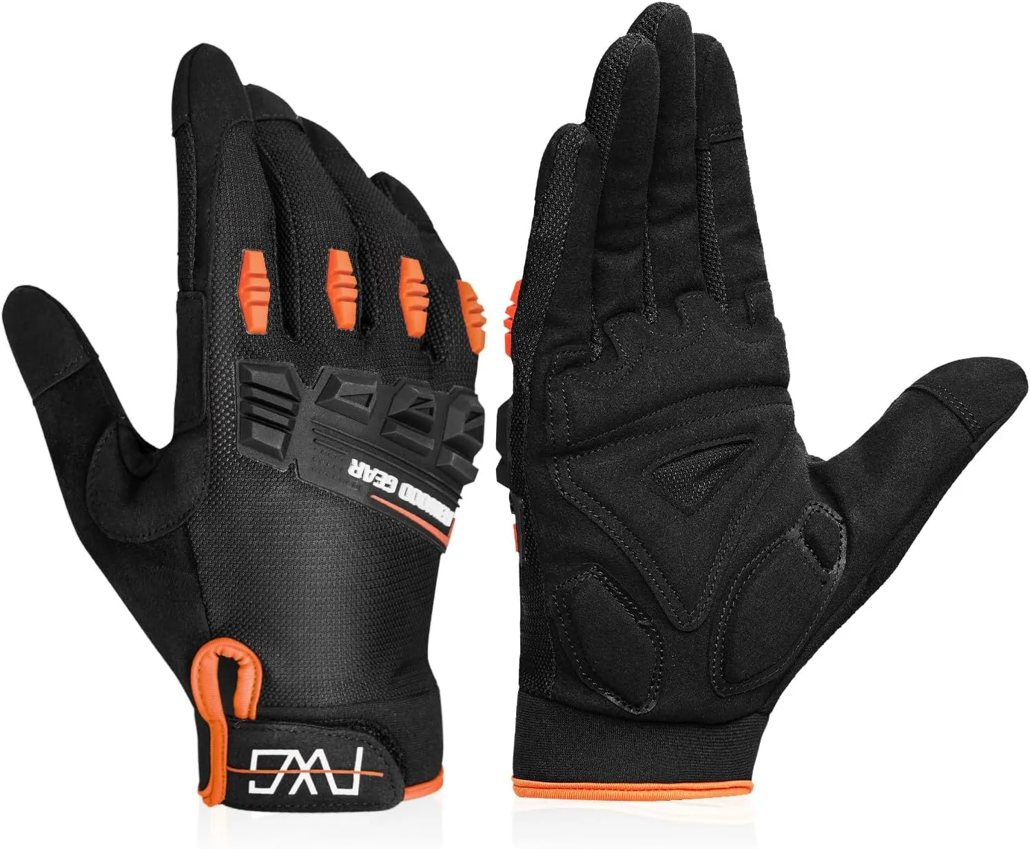 Cycling Gloves for Men/Women-Full Finger Bicycle Gloves Anti-Slip Shock Absorbing Padded MTB/Road Biking Gloves