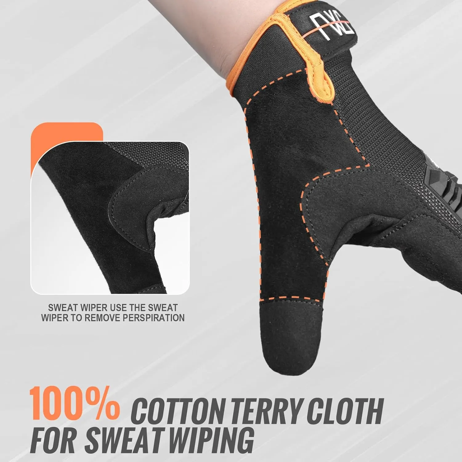 Cycling Gloves for Men/Women-Full Finger Bicycle Gloves Anti-Slip Shock Absorbing Padded MTB/Road Biking Gloves