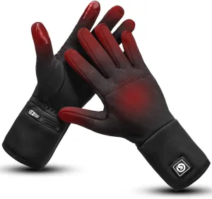 DAY WOLF Heated Glove Liners Electric Gloves for Men Women Rechargeable Battery Hand Warmer for Winter Sports Snow Biking Riding Skiing Cycling Hunting Snowboarding