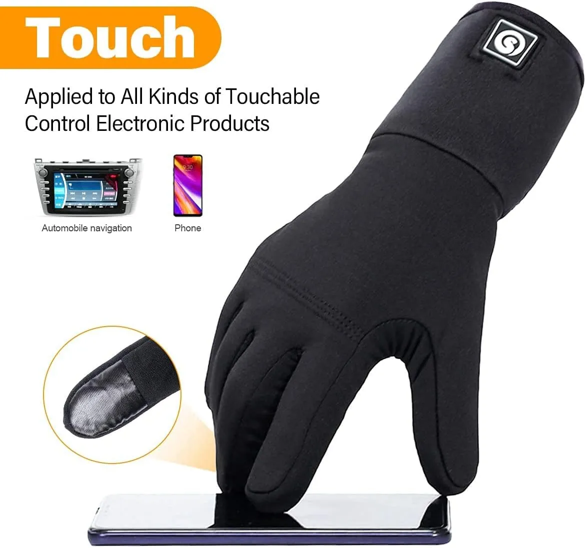 DAY WOLF Heated Glove Liners Electric Gloves for Men Women Rechargeable Battery Hand Warmer for Winter Sports Snow Biking Riding Skiing Cycling Hunting Snowboarding
