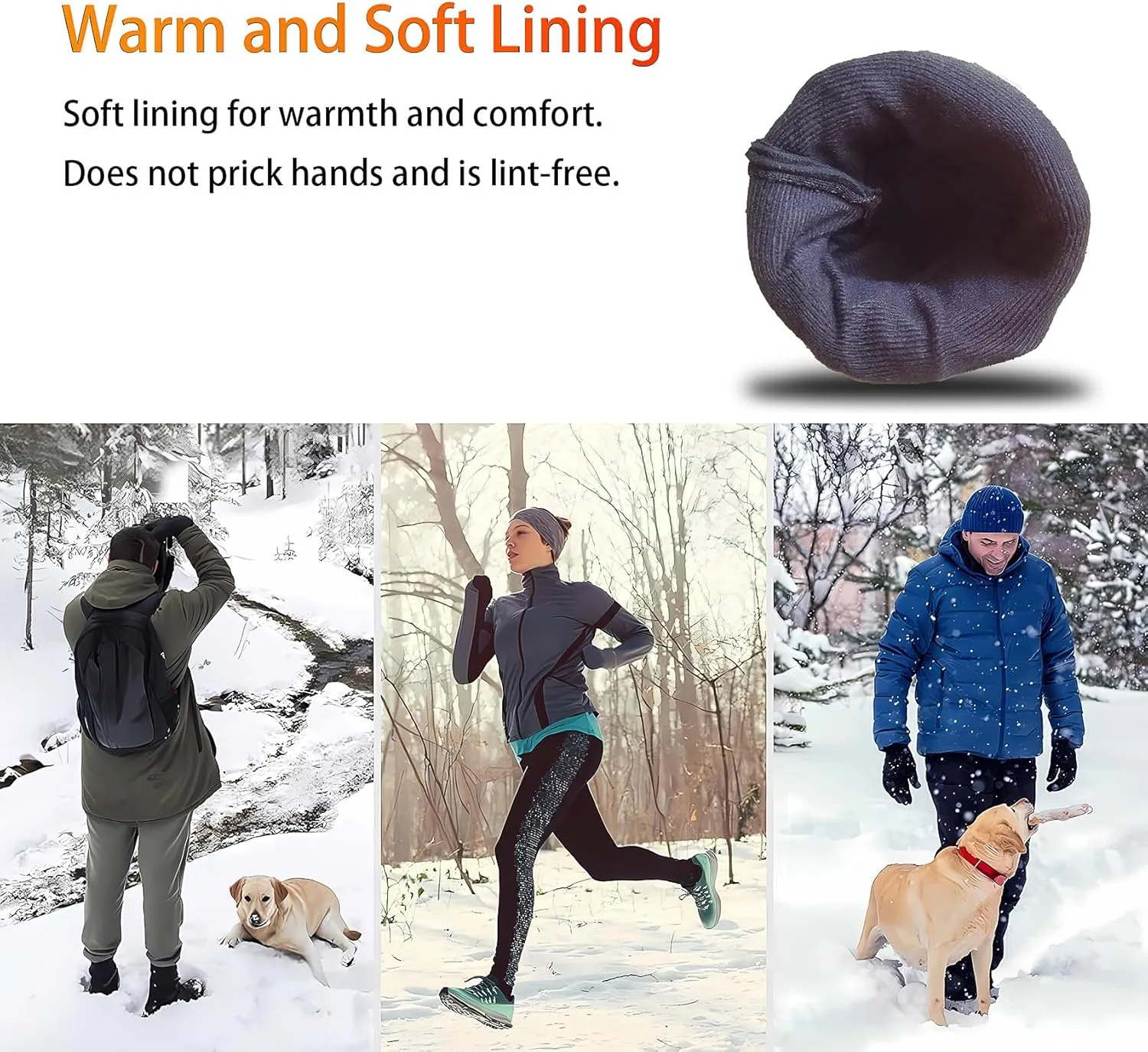 DAY WOLF Heated Glove Liners Electric Gloves for Men Women Rechargeable Battery Hand Warmer for Winter Sports Snow Biking Riding Skiing Cycling Hunting Snowboarding