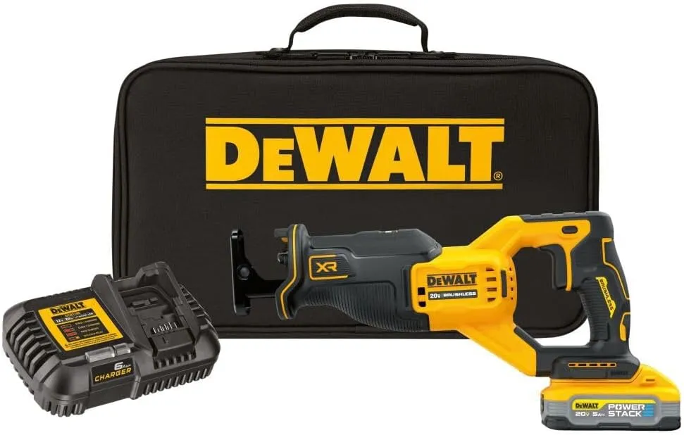 DEWALT 20V MAX Reciprocating Saw, Cordless, Battery and Charger Included (DCS382H1)