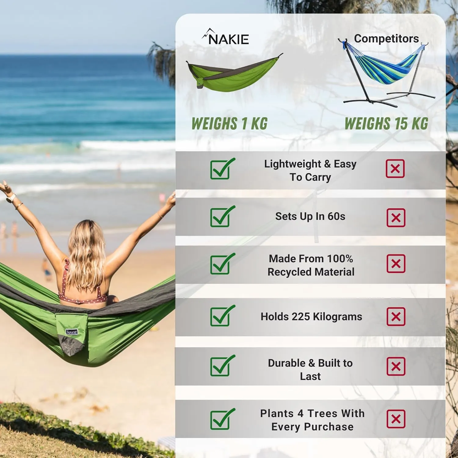 Double Hammock (Forest Green) (Forest Green)