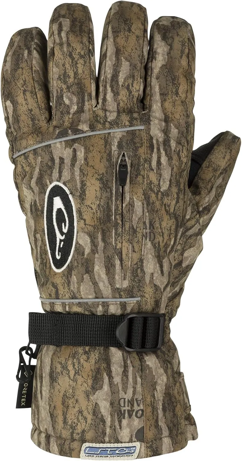 Drake Men's LST Refuge HS Gore-Tex Warm Waterproof Breathable Hunting Gloves Digitized Goatskin Leather Palm