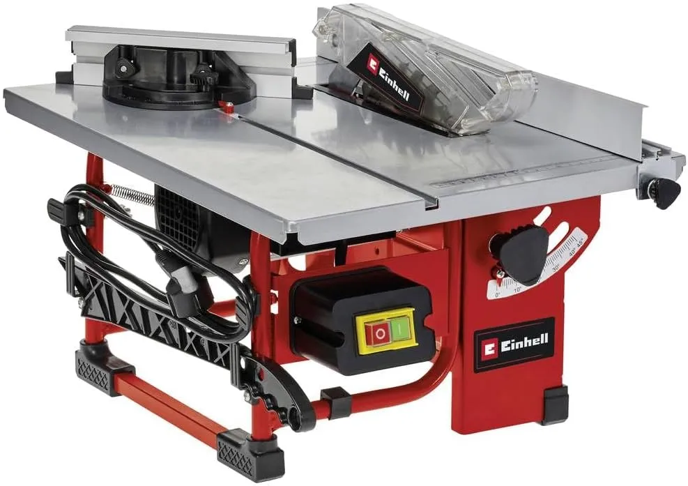 Einhell Table saw TC-TS 200 (tilting saw blade, angle stop ( /- 60°), parallel stop with locking device on both sides)