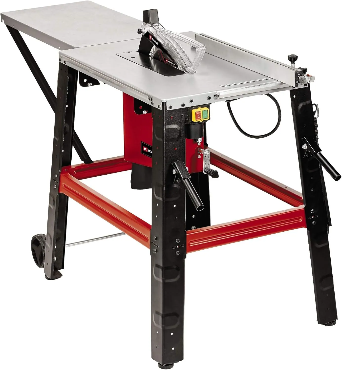 Einhell TC-TS 315 U Table Saw (2000 W, Table Extension for Long Parts, Transparent Blade Guard, Sold with Sliding Rod and Blade Change Tool)