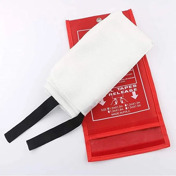 Emergency Fire Blanket for Home Kitchen Fiberglass Fire Suppression Blanket Great for School,Office,Camping,Grill,Car,Warehouse,Emergency Surival Safety (1 Pack,39 in X 39 in)