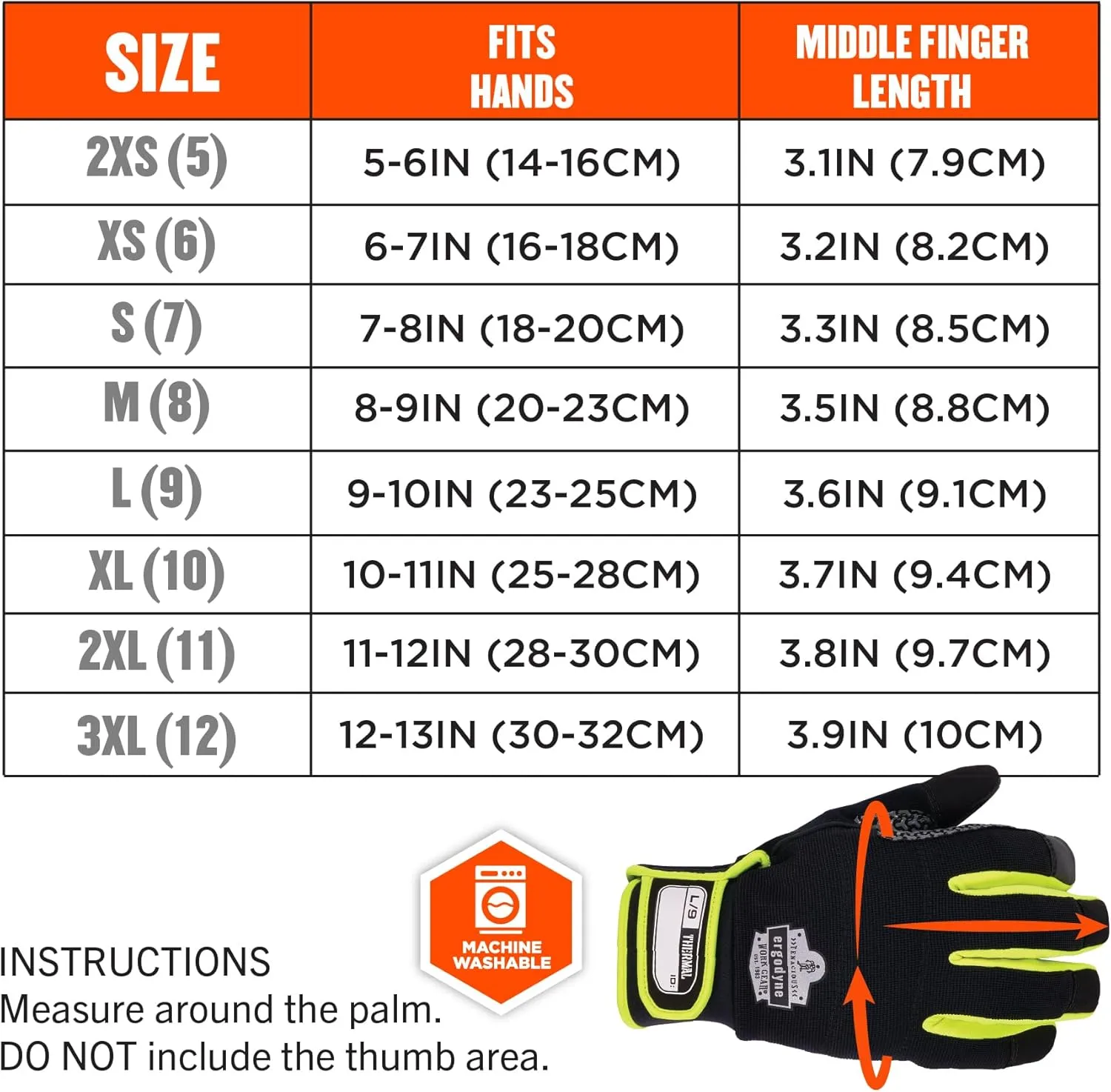 Ergodyne ProFlex 850 Insulated Freezer Gloves, Grip Palm, Touch Screen Capable, Cold Storage Work