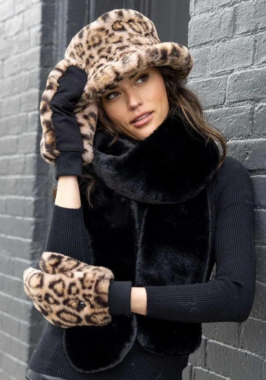 Fabulous-Furs Donna Salyers Faux Fur Le Mink Convertible Mittens