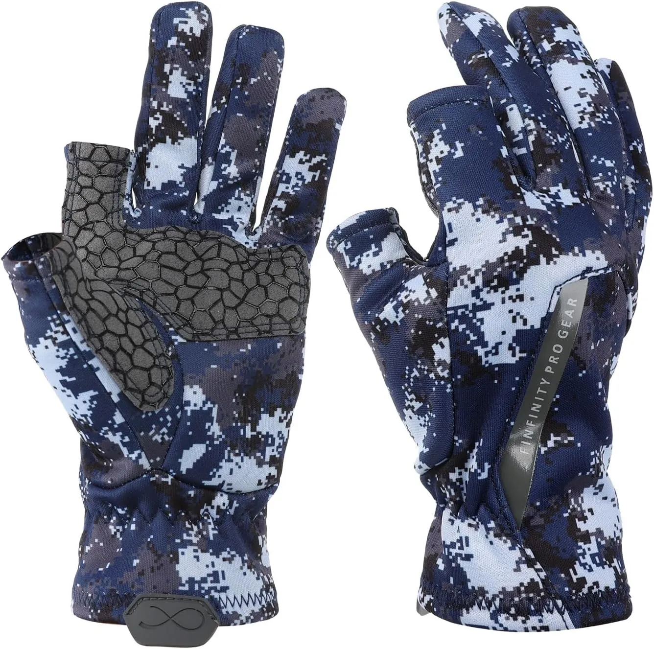 Fishing Gloves - Glove Men Women, Slip Resistant, Salt Fresh Camo Fish Accessories, SPF UV Sun Protection, Cold Hot Weather Breathable, Kayaking Paddling Hiking Sailing Rowing