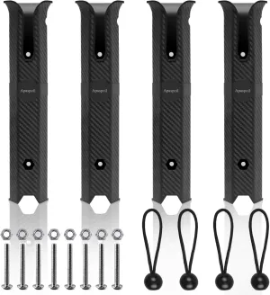Fishing Rod Holders, 4 Pack Fishing Rod Racks Fishing Pole Holders Side-Mount with Screws for Boat