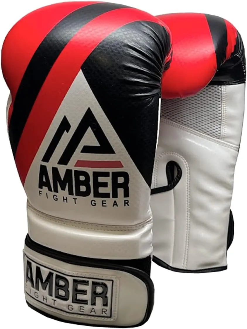 Fury Boxing Gloves - Kickboxing, Muay Thai Training Gloves, Sparring Punching Bag Mitts, Durable PU, Shock-Absorbing Foam Core, Non-Slip Wrist Support, Multi-Sport Glove