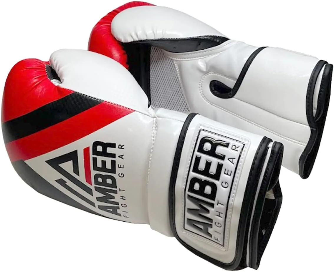Fury Boxing Gloves - Kickboxing, Muay Thai Training Gloves, Sparring Punching Bag Mitts, Durable PU, Shock-Absorbing Foam Core, Non-Slip Wrist Support, Multi-Sport Glove