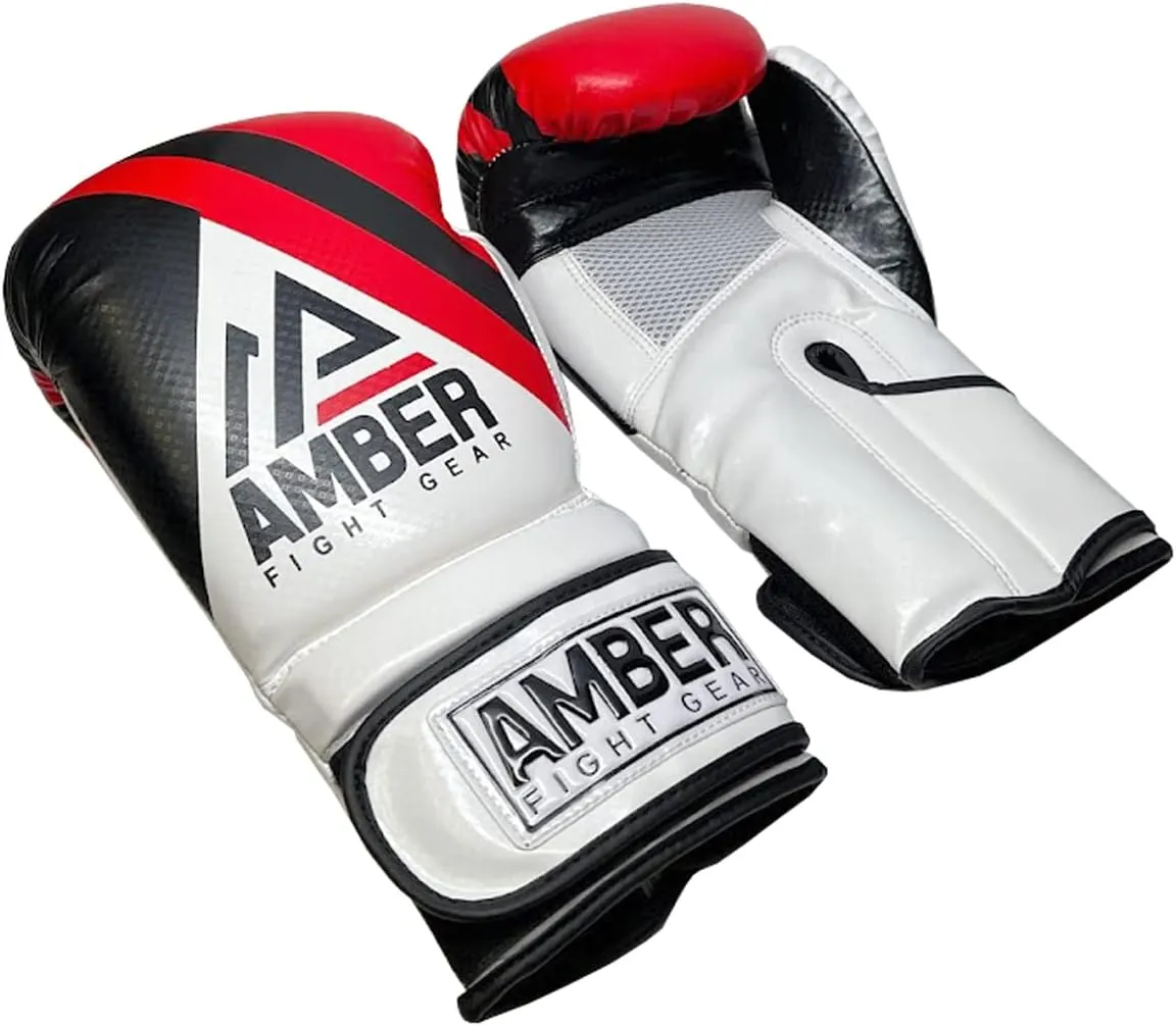 Fury Boxing Gloves - Kickboxing, Muay Thai Training Gloves, Sparring Punching Bag Mitts, Durable PU, Shock-Absorbing Foam Core, Non-Slip Wrist Support, Multi-Sport Glove