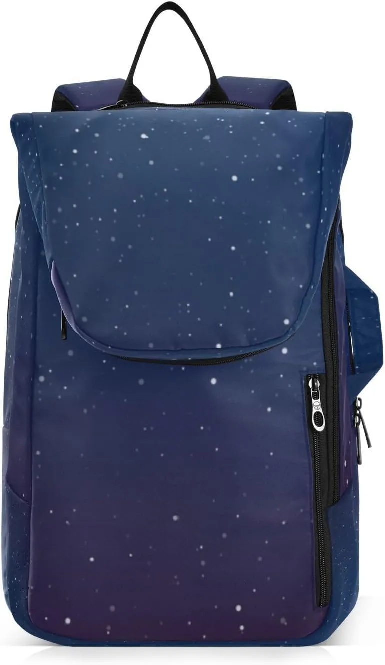 GAIGEO Dark Blue Sky Glitter Stars Sport Bag, Large Capacity Pickleball Ball Holder, Various Storage Methods