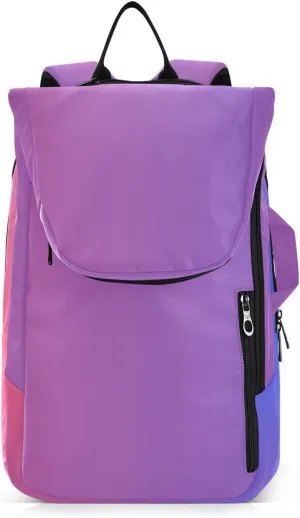 GAIGEO Pink Green Gradient Pickleball Bag, Large Space Pickleball Bags for Women, Durable Polyester, Printing Design