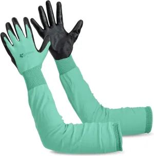 Gastody™ Long Sleeve Gardening Gloves Women and Men - Long Cuff Garden Gloves, Multipurpose Heavy Duty Outdoor and Indoor