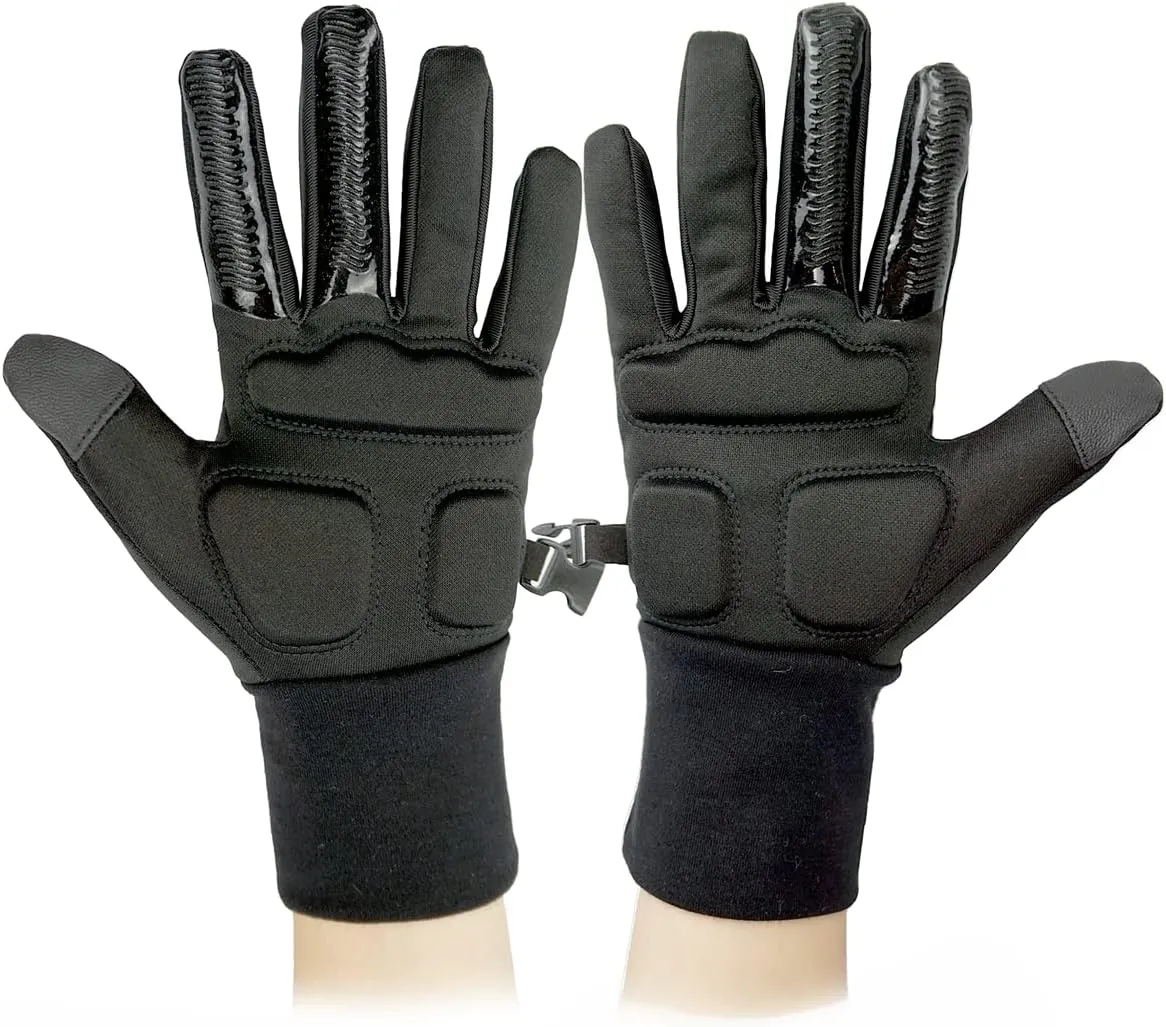 Gel Padded Palm Protection Gloves for Kids and Adults, Water Resistant Warm Touchscreen Non Slip