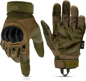 Glove Station - Tactical Shooting Hard Knuckle Gloves for Men and Woman with Touchscreen Fingers - Durable and Comfortable Hand-Gear for Outdoor Work Shooting and Hunting