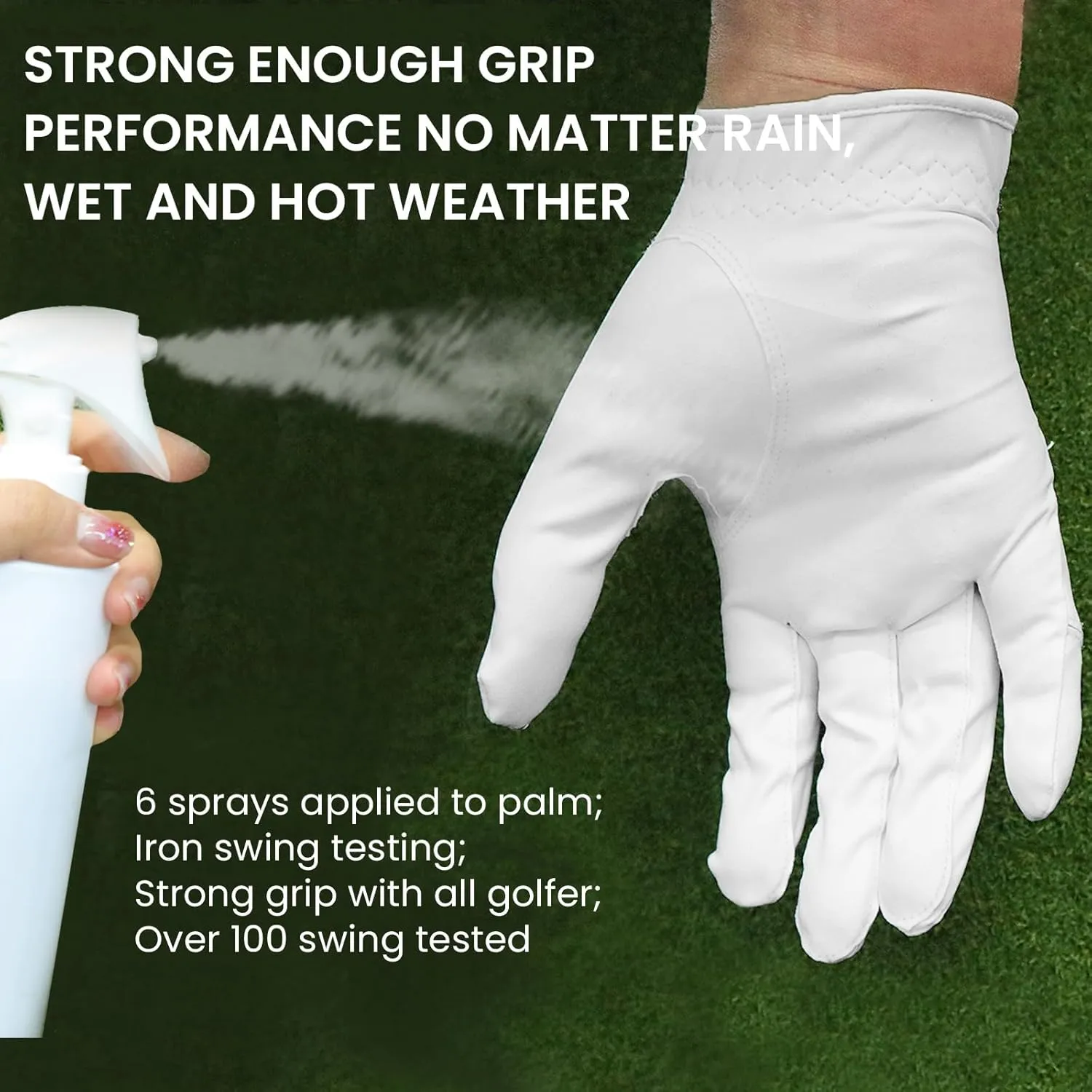 Golf Gloves Men Value 10 Pack Left Hand for Right Handed Golfer, Mens Glove with Gift Box All Weather Grip Soft Breathable
