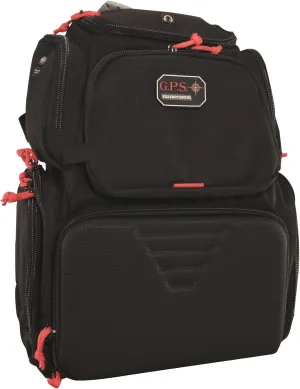 G.P.S. Handgunner Range Backpack With Foam Cradle For 4 Handguns, Durable Pistols, Ammo & Shooting Accessories Storage