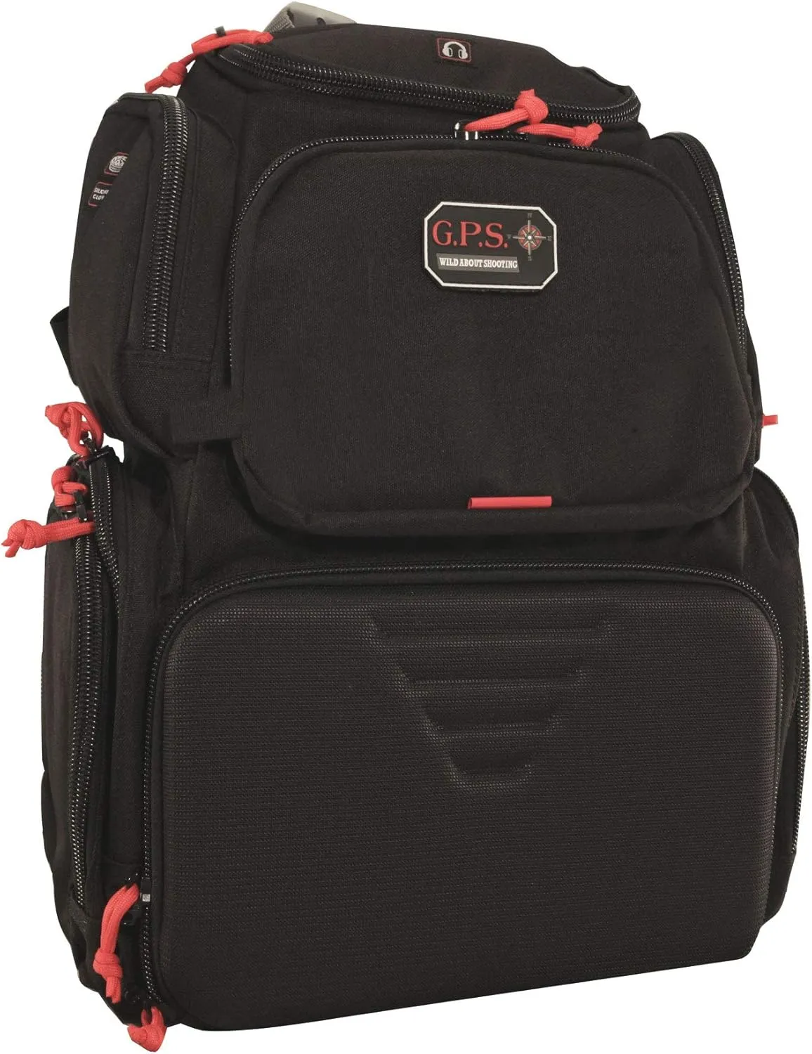 G.P.S. Handgunner Range Backpack With Foam Cradle For 4 Handguns, Durable Pistols, Ammo & Shooting Accessories Storage