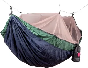 Grand Trunk Skeeter Beeter Pro Mosquito Hammock: Portable Bug Prevention Hammock with Carabiners and Hanging Kit - Perfect for Outdoor Adventures, Backpacking, and Camping Trips, Navy/Forest