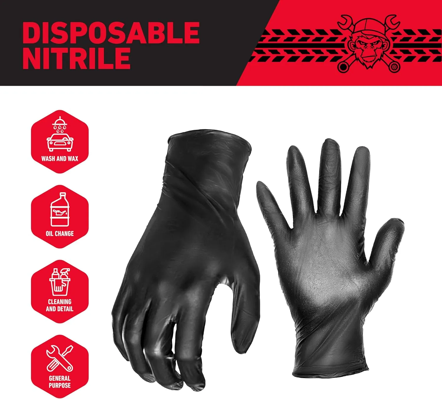 GREASE MONKEY Nitrile All Purpose Gloves