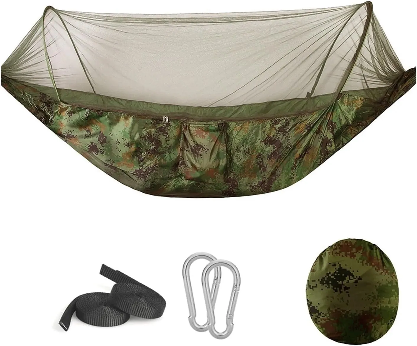 Hammock Camping Equipment Shelters Outdoor Garden Swings Furniture Survival Travel Garden Furniture Sets Hanging Hammock Mosquito Net Camping Essentials(Camouflage)