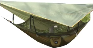Hammock Hammock Automatic Quick Opening Anti-Mosquito and Anti-Rollover Double Portable Swing with Mosquito Net Hammocks for Outside(Green)