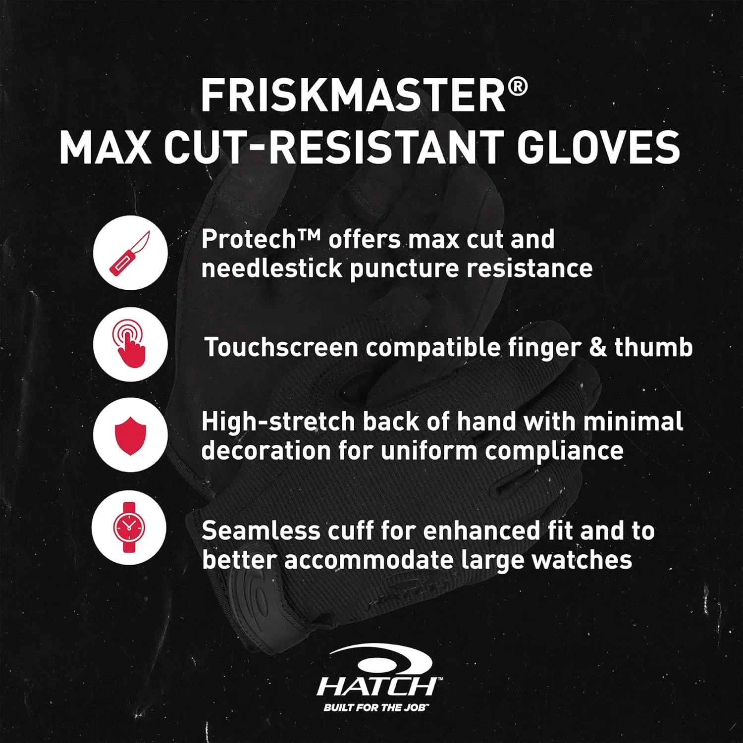 HATCH FM2000 Cut Resistant Duty Glove with Honeywell Spectra