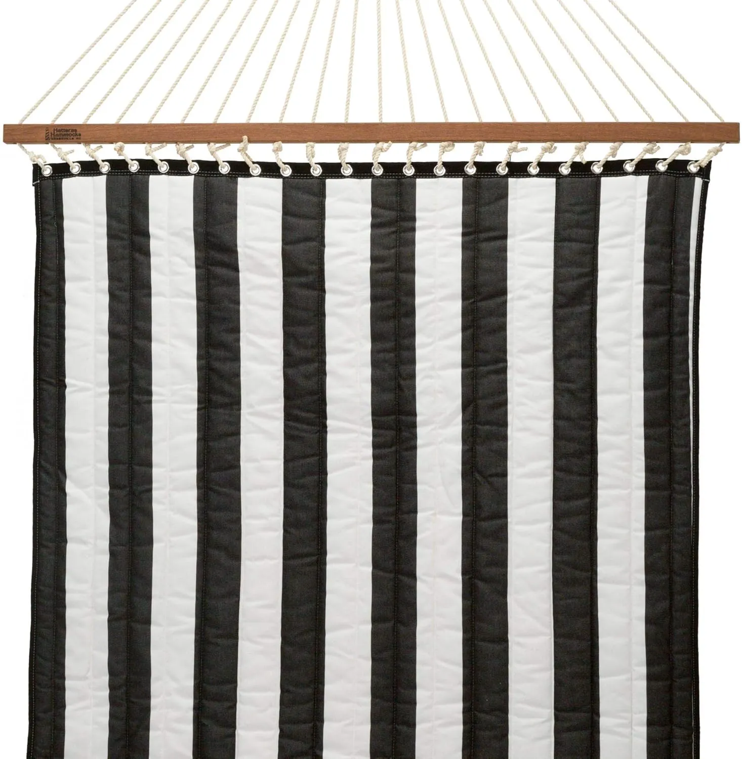 Hatteras Hammocks Large Cabana Classic Sunbrella Quilted Hammock with Free Extension Chains & Tree Hooks, Handcrafted in The USA, Accommodates 2 People, 450 LB Weight Capacity, 13 ft. x 55 in.