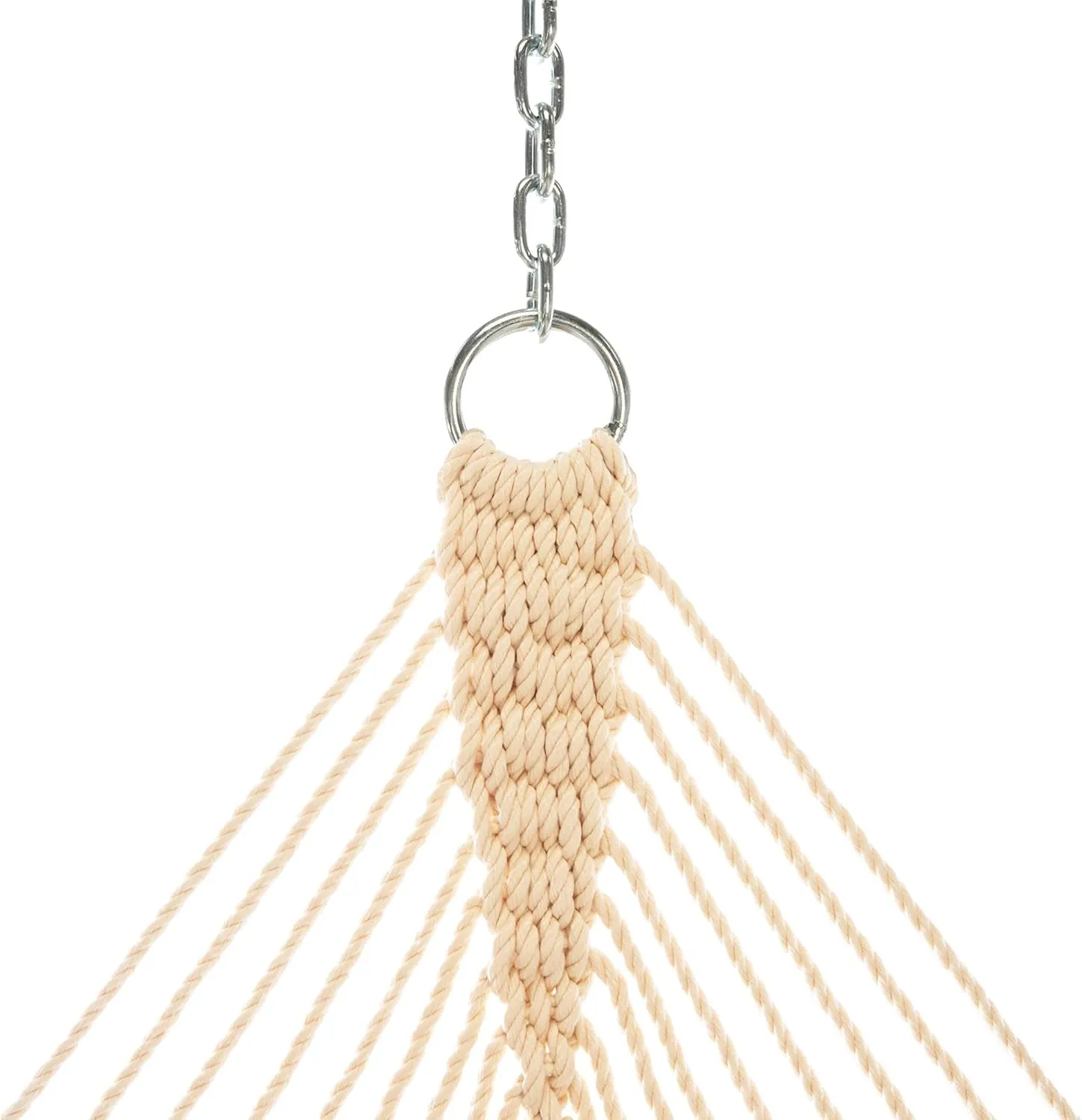 Hatteras Hammocks Large Cabana Classic Sunbrella Quilted Hammock with Free Extension Chains & Tree Hooks, Handcrafted in The USA, Accommodates 2 People, 450 LB Weight Capacity, 13 ft. x 55 in.