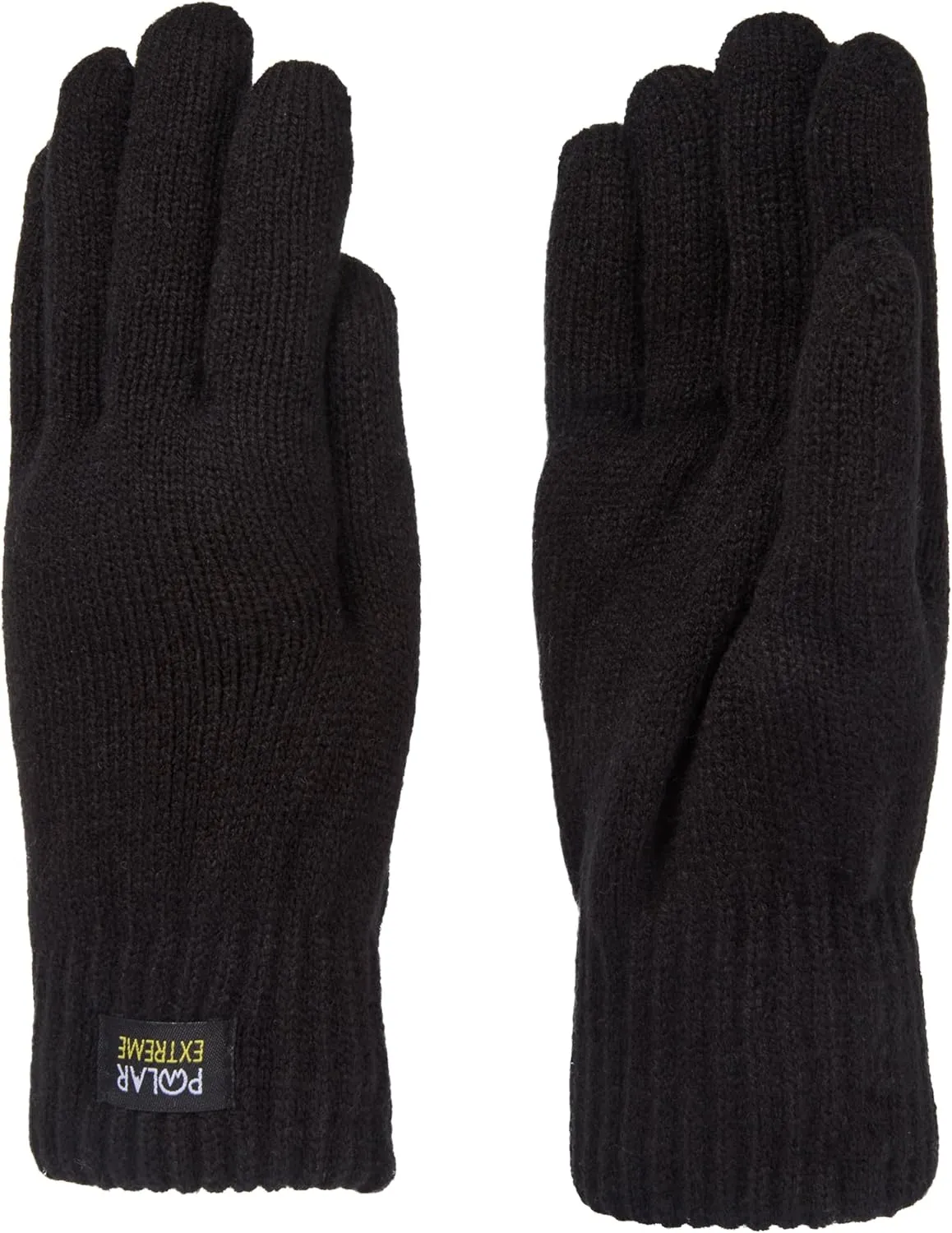 Heat Mens Stretch and Knit Gloves - Winter Weather, Warm Insulated Gloves