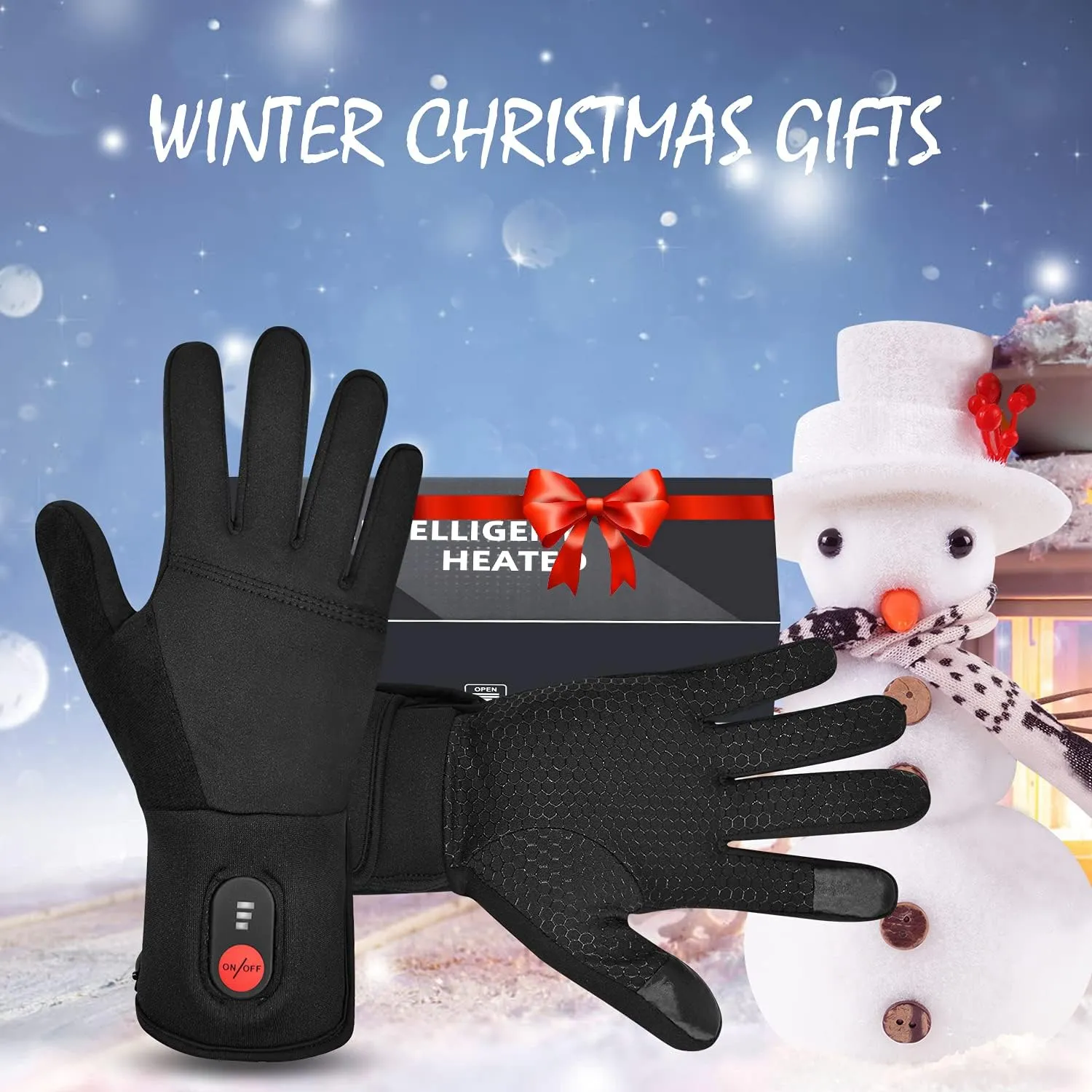 Heated Glove Liners for Men Women,Rechargeable Electric Battery Heating Riding Ski Snowboarding Hiking Cycling Hunting Thin Gloves Hand Warmer