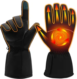 Heated Gloves for Men & Women Waterproof Touchscreen Winter Battery Powered Hand Warmers Thermal Gloves for Motorcycle Riding, Skiing, Cycling, Hiking, Fishing