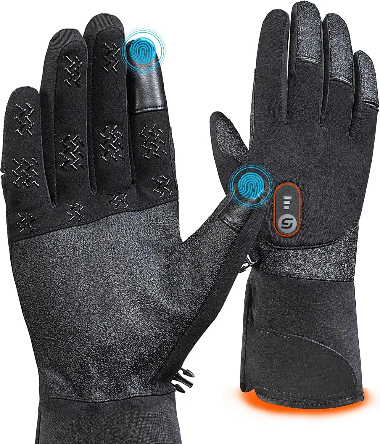 Heated Gloves for Men Women with 7.4V 3000mAh Rechargeable Battery,Wear-Resistant Heated Work Gloves
