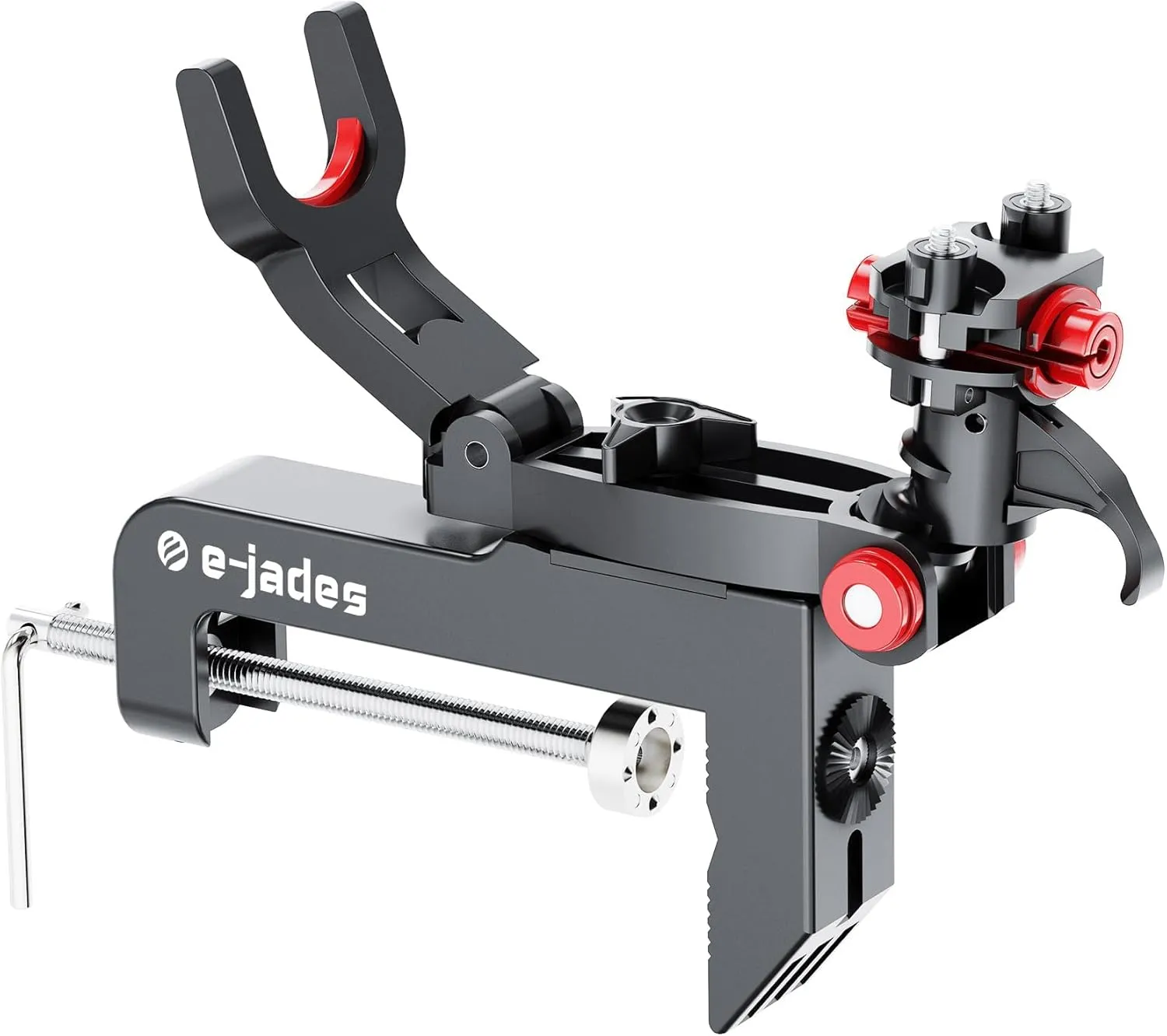 Heavy Duty Fishing Rod Holders for Boat, Clamp Fishing Pole Holders for Boat | 360 Adjustable, Quick-Release Detachable Head | Offshore & Inshore Fishing Boat Gear Accessories| Fits All Boat