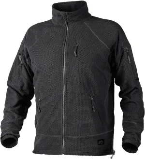Helikon Men's Alpha Tactical Jacket Grid Fleece Black Size XXL