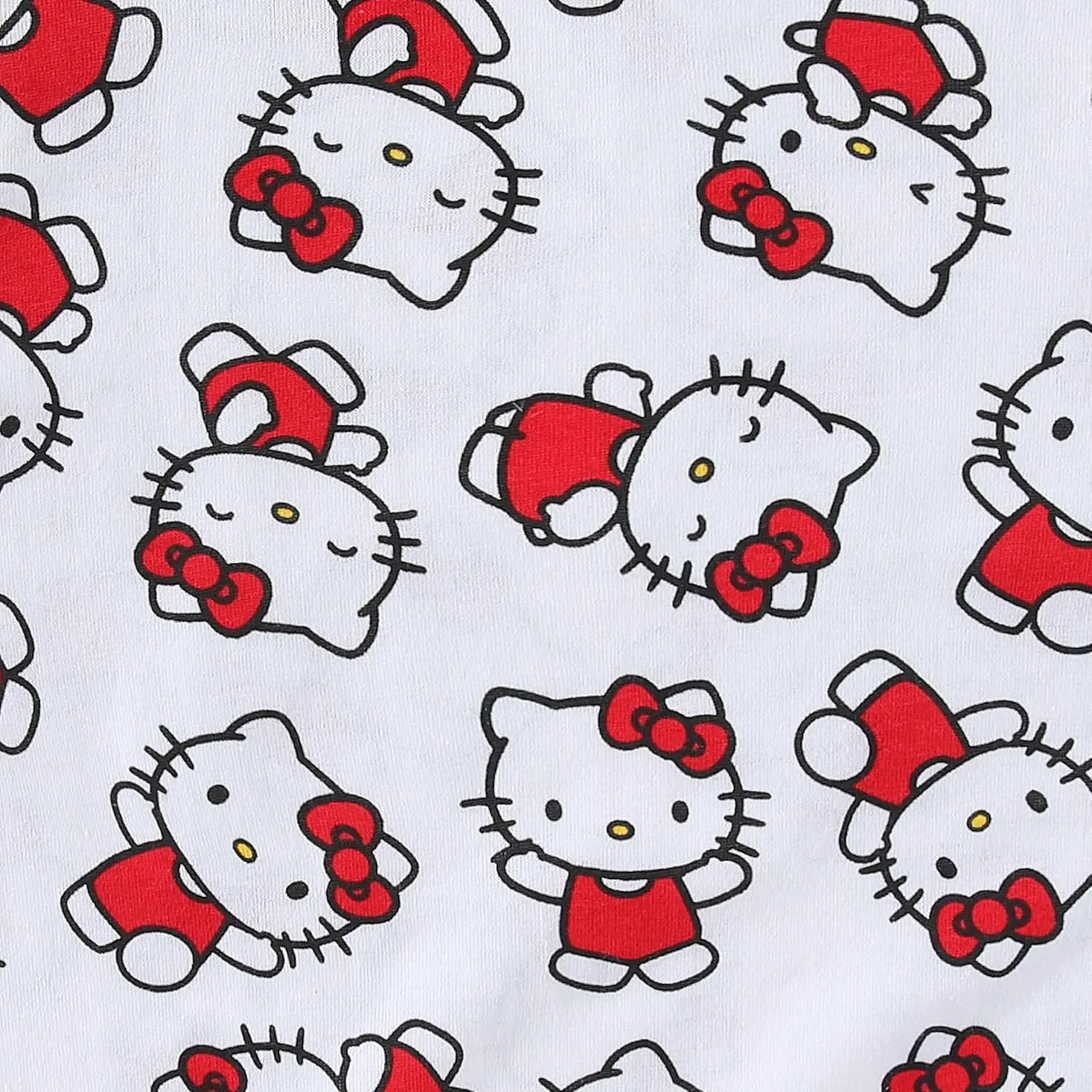 Hello Kitty Sanrio Girls 4 Pack Short Sleeve T-Shirt for Little and Big Kids