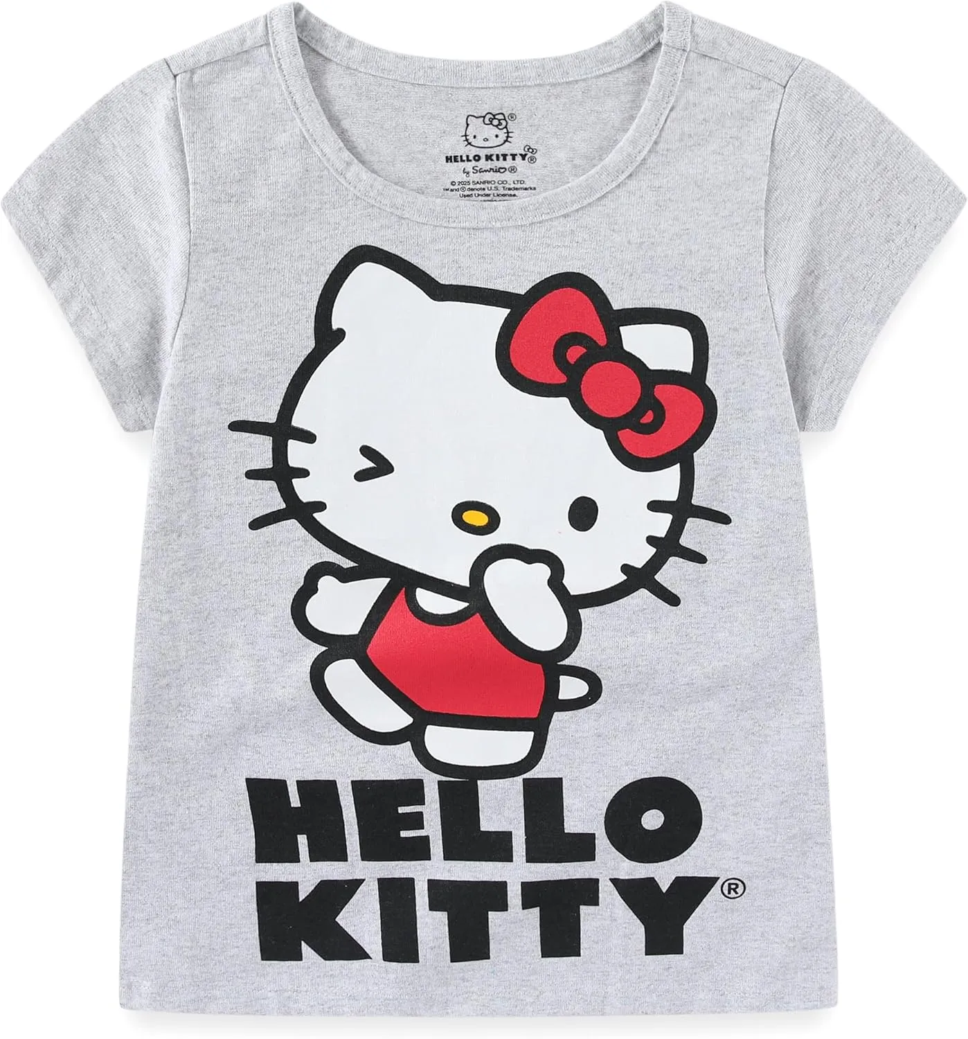 Hello Kitty Sanrio Girls 4 Pack Short Sleeve T-Shirt for Little and Big Kids